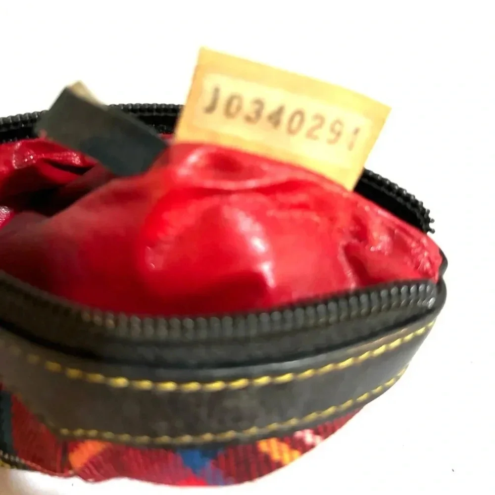 Dooney bourke tartan plaid wool wristlet pouch